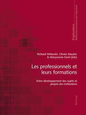 cover image of Les professionnels et leurs formations
